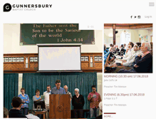 Tablet Screenshot of gunnersburybaptistchurch.org